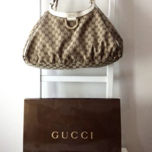 Gucci Hobo D-ring logo-canvas laukku